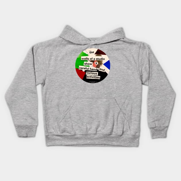 The Walls Of A Studio Kids Hoodie by EssexArt_ABC